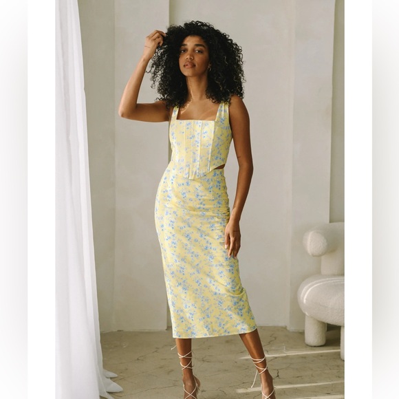 YLLW THE LABEL - HARMONY LINEN SKIRT — BUTTER TOILE Size XS - Picture 7 of 16